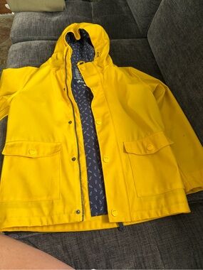 Kids' Yellow Raincoat with Hood